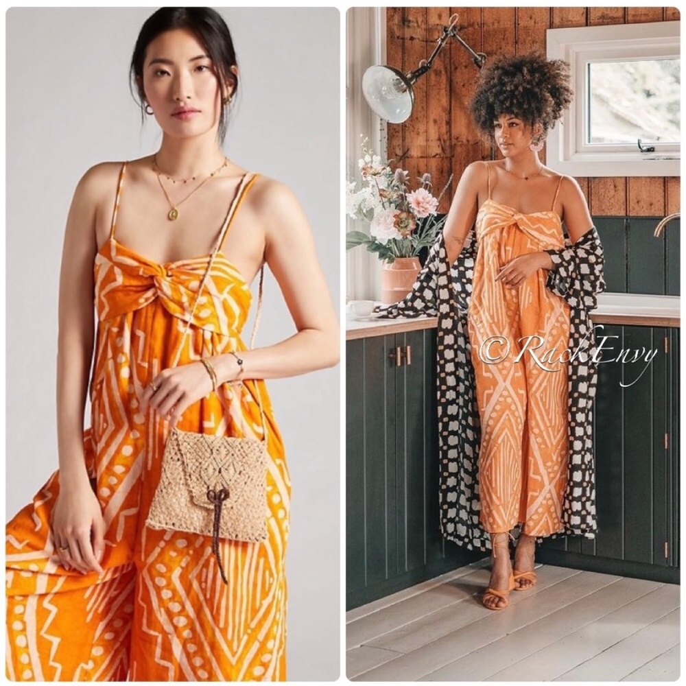 NEW by ANTHROPOLOGIE PLEATED WIDE LEG JUMPSUIT